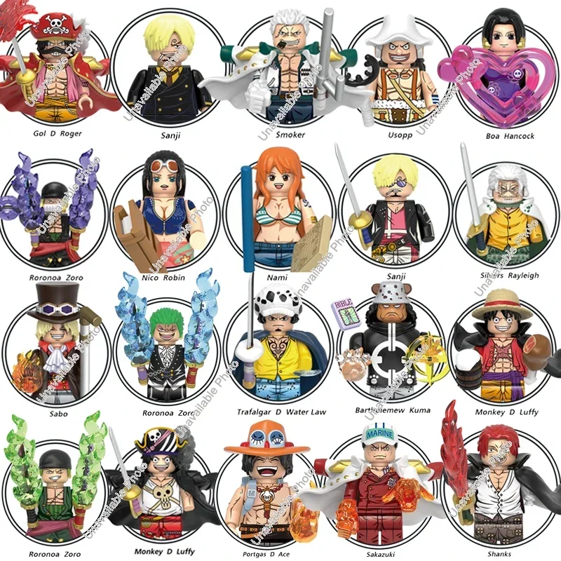 

NETEASE X0353 X0355 X0356 X0357 Строительные блоки Gol D Roger Monkey D Luffy Roronoa Zoro Smoker Мини-фигурки Игрушки Подарки