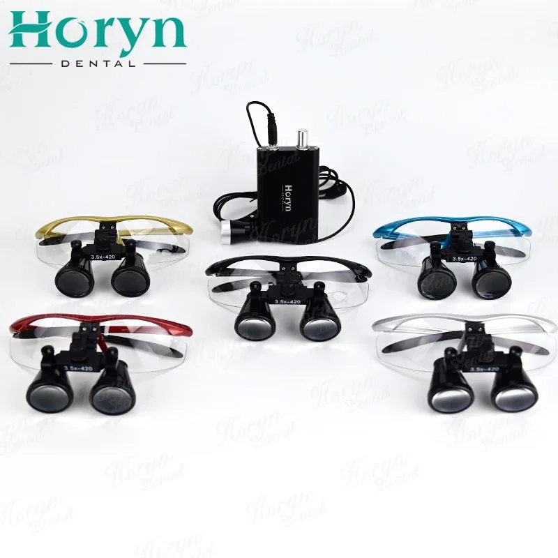 China Manufacturer Dental Loupes LED Light and battery Loupes Accessories