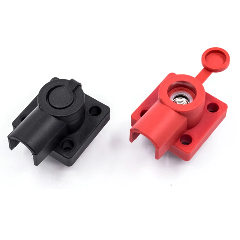 80A-120A Lithium Battery Connector Inverter Energy Storage Terminal with Dust Cover Through-wall Type High Current All Copper