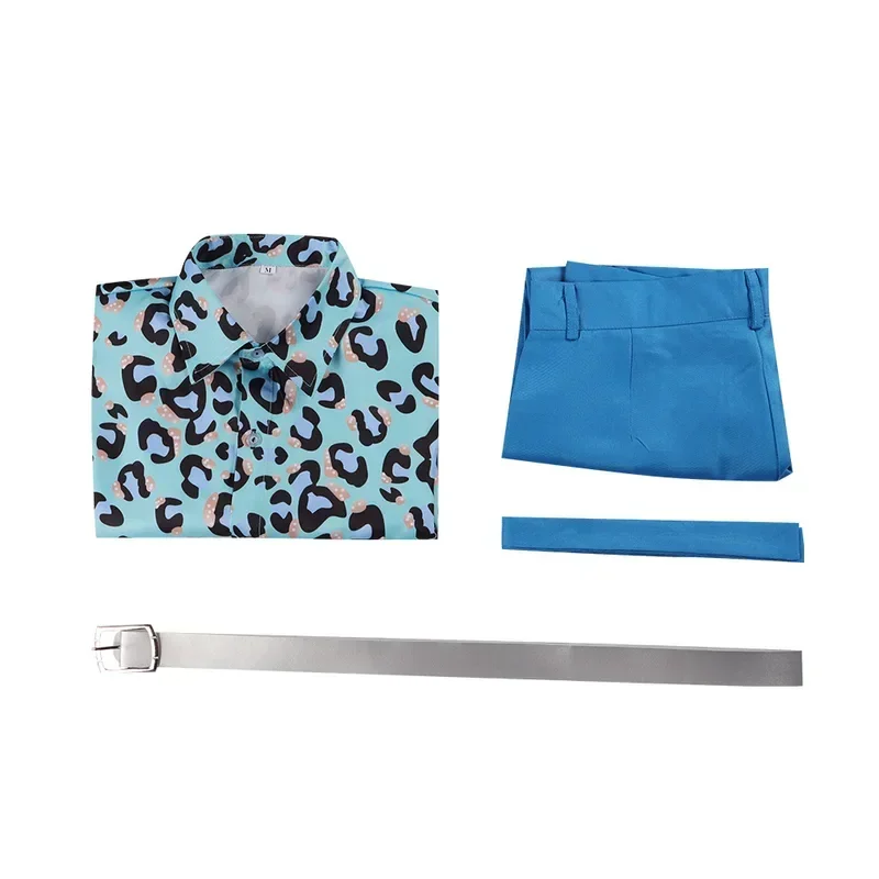 New 2025 Movie Barbier Ken Cosplay Costume Shirt Short Belt Outfits Fantasia Men Boys Halloween Carnival Party Disguise Clo X159