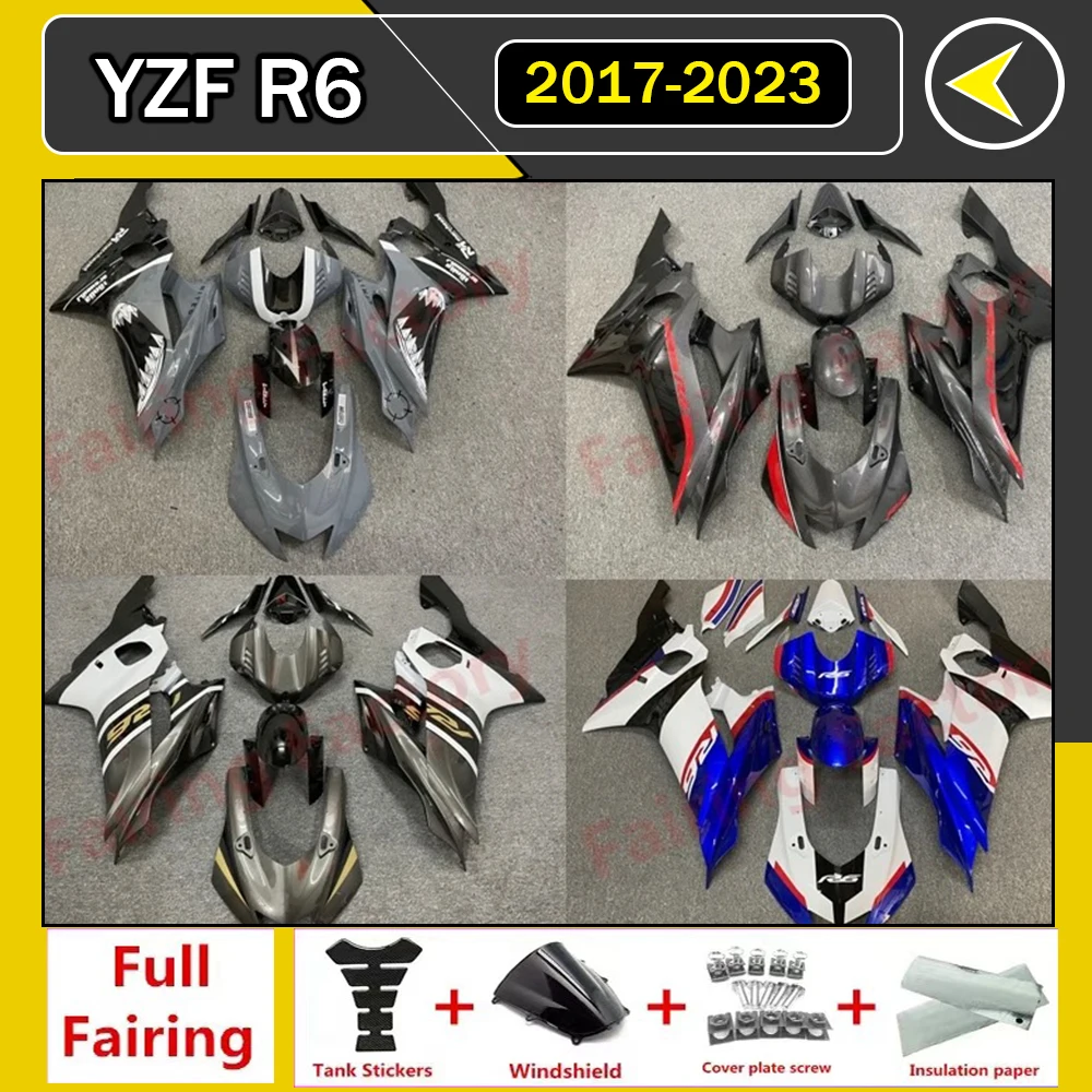 

Motorcycle Fairing Kit Suitable for Yamaha R6 17-23 Years YZF600 2017 2018 2019 2020 2021 2022 2023 Fairing Blue White