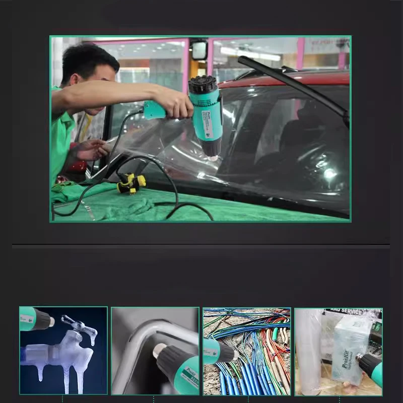 

Pro'sKit SS-615H New Industrial Hot Air Gun High-power Digital Display Baking Gun Film Special Heat Shrinkable Tube Blowing.