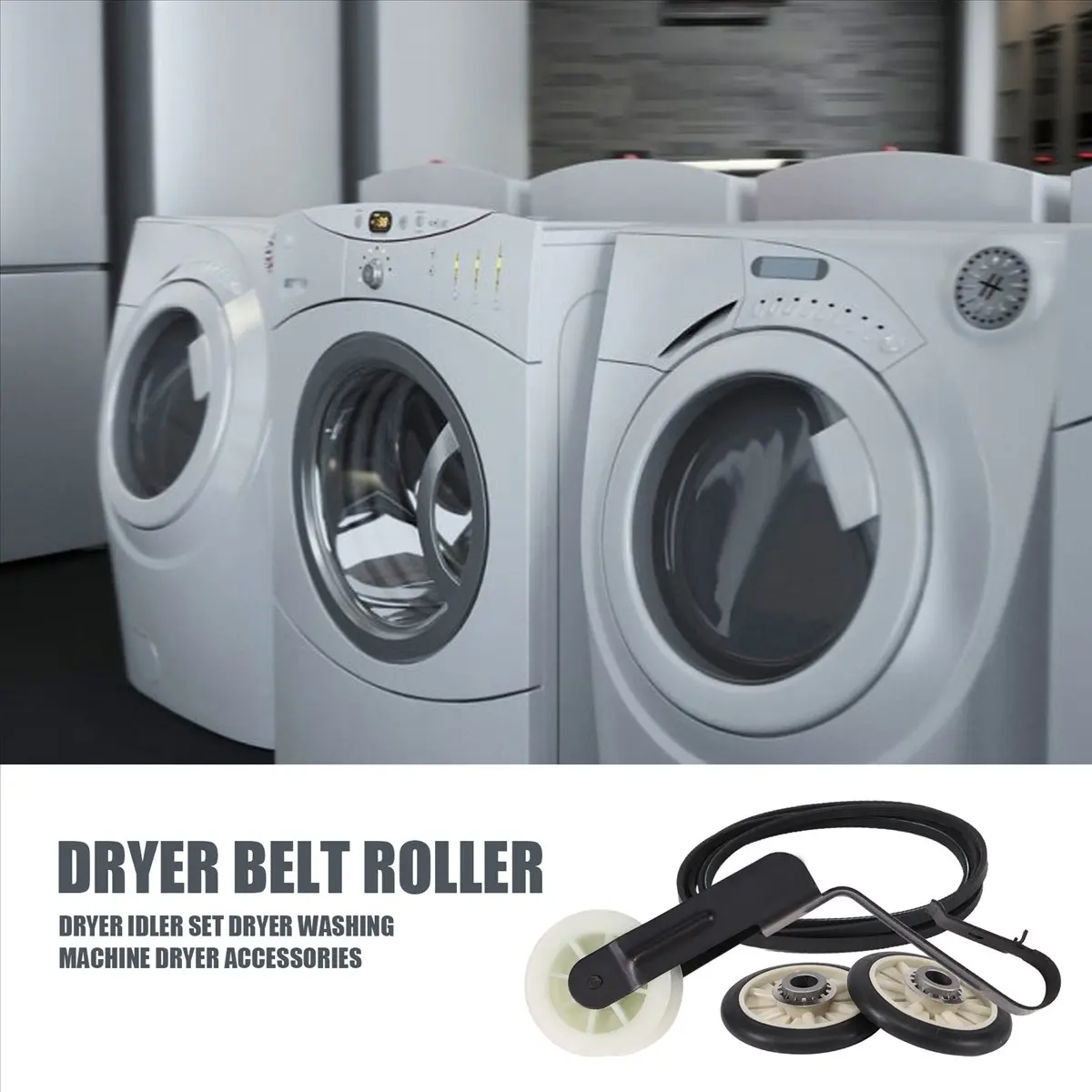 

N18R Dryer Belt Roller Kit for WPW10314173 W10314171 4392065 WP4392065 691366 341241 349241T