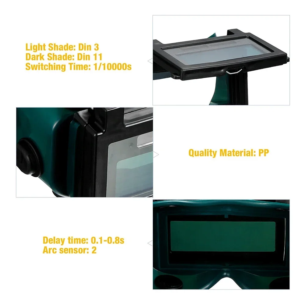 Solar Welding Welder Glasses Auto Darkening Welding Helmet Eyes Goggle 108*50mm High Quality Tools Accessories