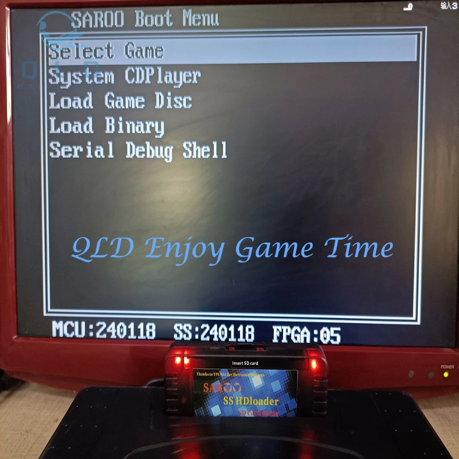 الإصدار الجديد 0.7 SAROO HDLoader Cartridge FastReading Game Reader، يدعم بطاقة ذاكرة SD TF، التوصيل والتشغيل لوحدة التحكم SS Saturn #1