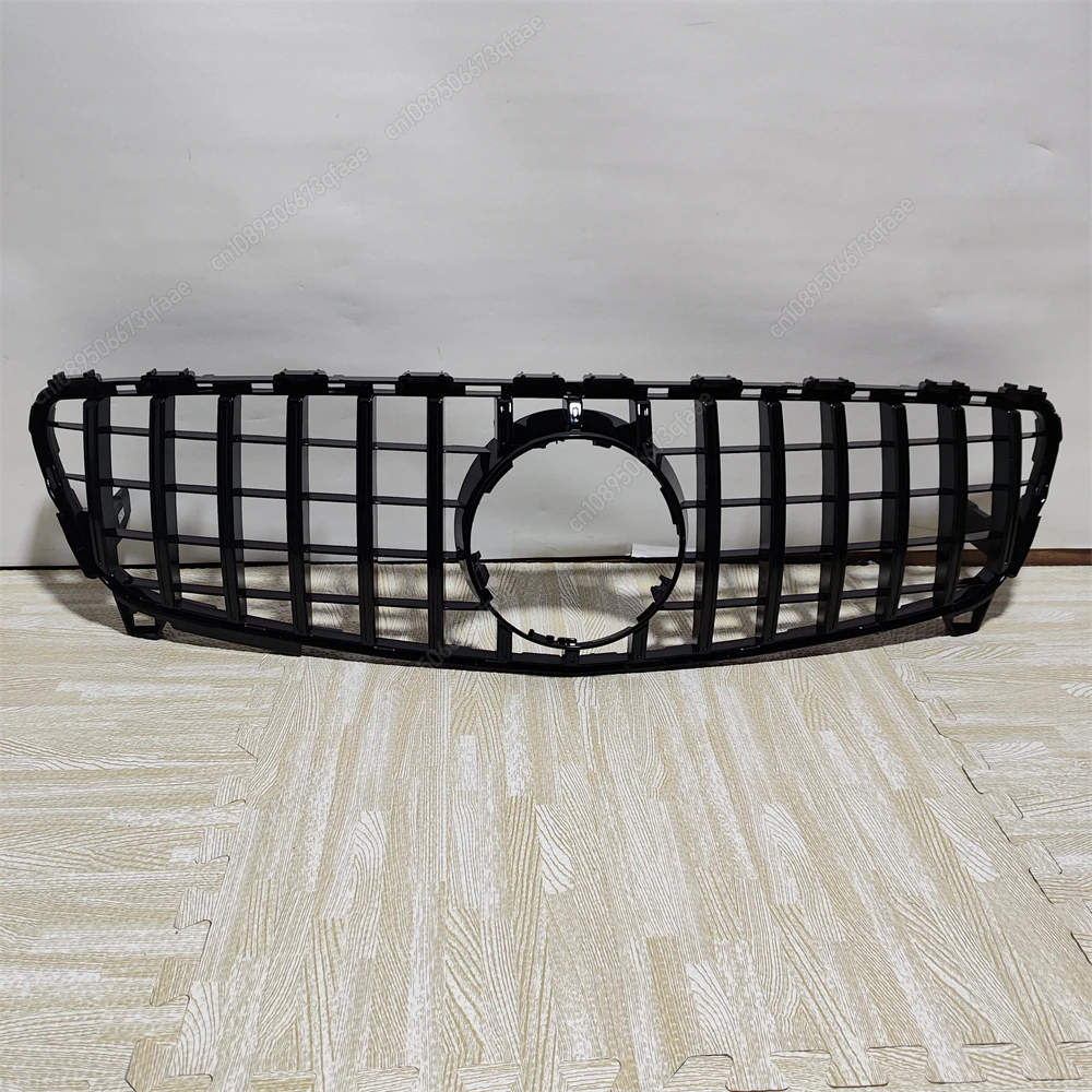 GT Style Front Grille Bumper Grill For Mercedes Benz W176 A160 A180 A200 A220 A250 A45 AMG Facelift 2016-2018 Black Kits Tuning image 3