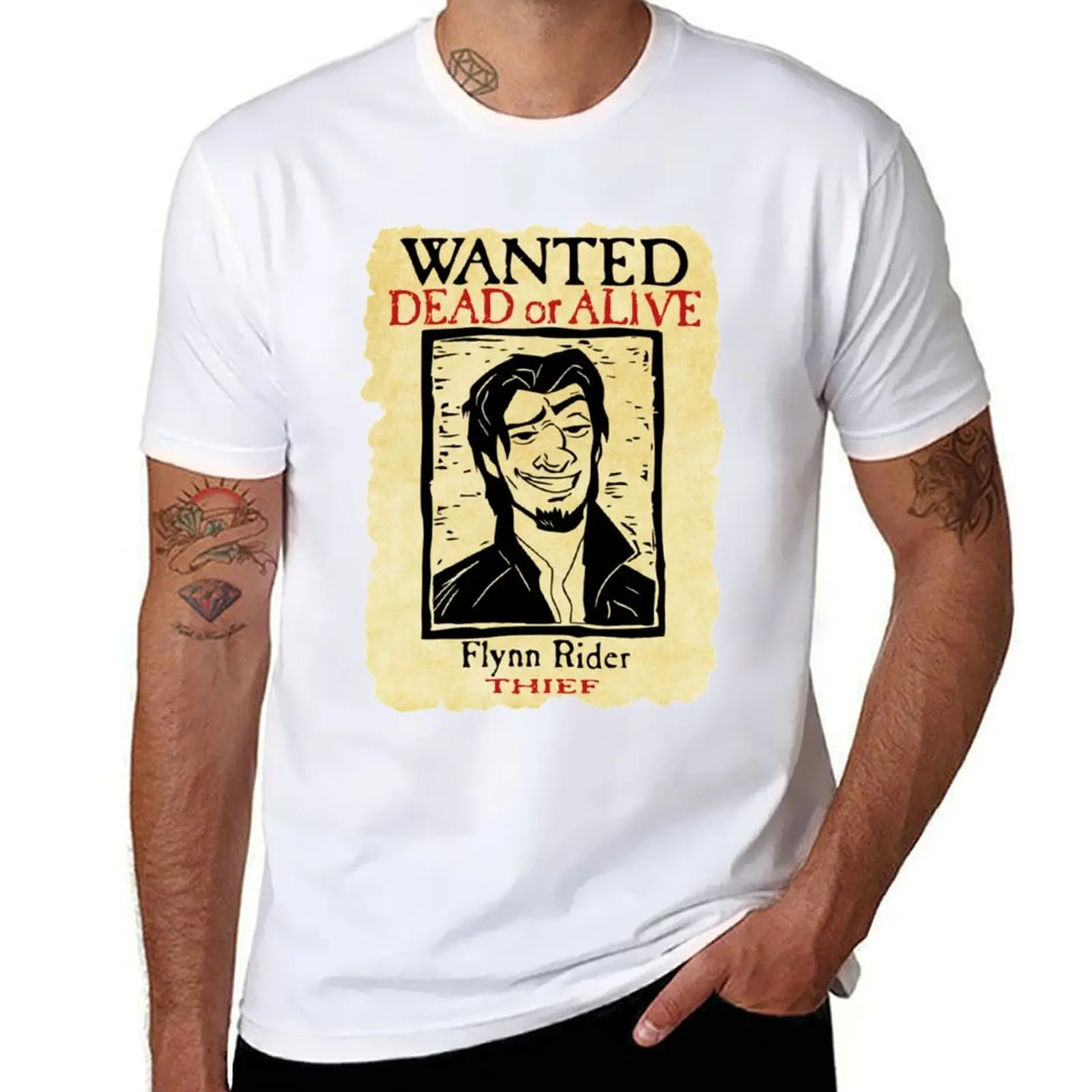 

Wanted-Flynn-Rider-Broken-Nose-Triblend T-Shirt Simple Casual Short Sleeve Cotton T-Shirt