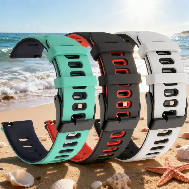 22mm 20mm Uhr Band Für Samsung Galaxy Uhr 7 6 5 4 3 Silikon Schleife Strap Für Huawei Uhr GT5/4/3Pro 46mm Armband Correa