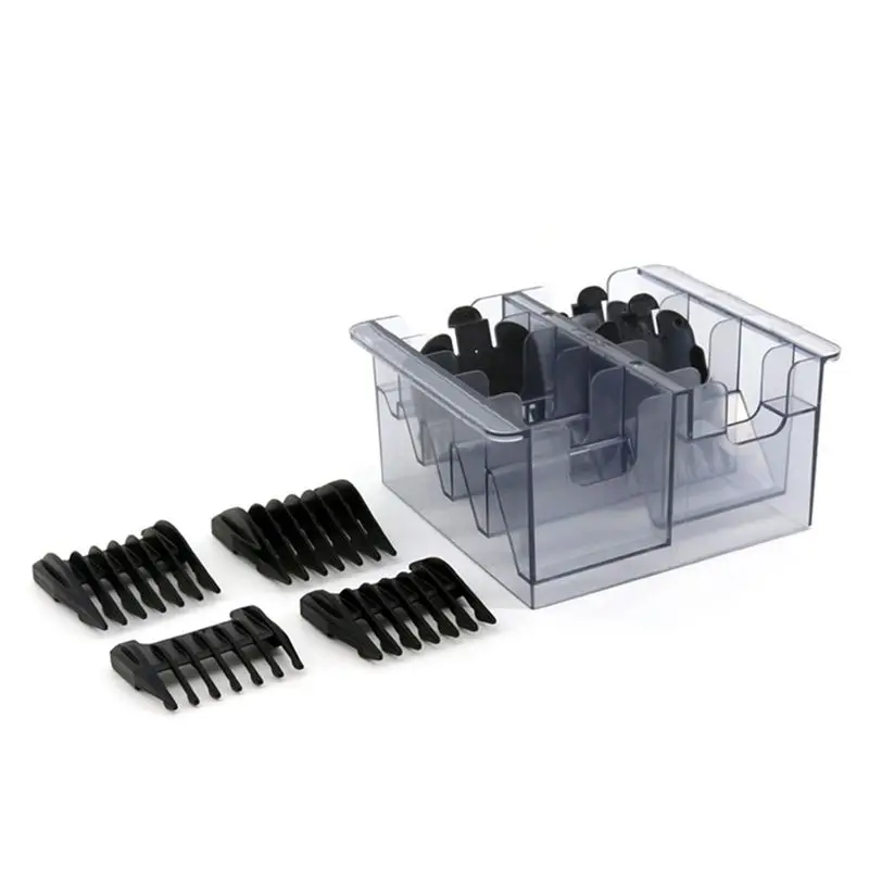 A94E-3X Grid Base Storage Box For 8Pcs Hair Clipper Trimmer Limit Comb Guide Comb Barber Tool For Wahl Guide Combs