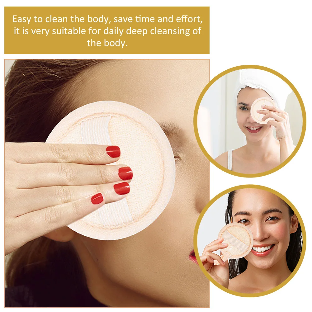 

4Pcs Facial Cleansing Sponges Natural Loofah Face Pads Exfoliating Scrubber for Oil Removal Daily Skin Care Routine Detox