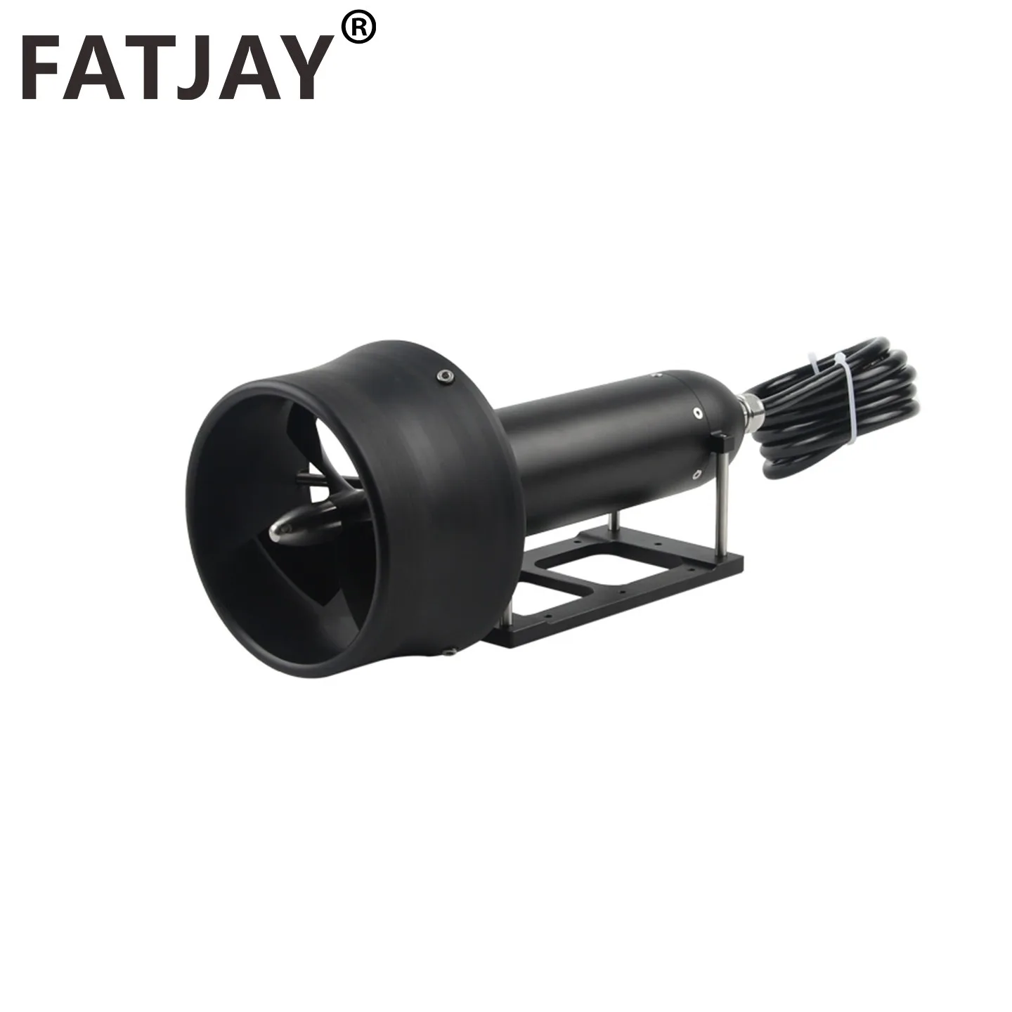 

30KG Thrust 24-48V FATJAY Underwater Thruster KYI-30ET-Z Waterproof Brushless Motor with Nylon Shroud for E-skateboard RC Boats