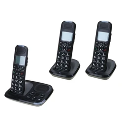 Best Seller Cordless Phone Set With 1 Base And 2 Handsets For Home Or Office Use Clear Calls Long Service Low Radiation