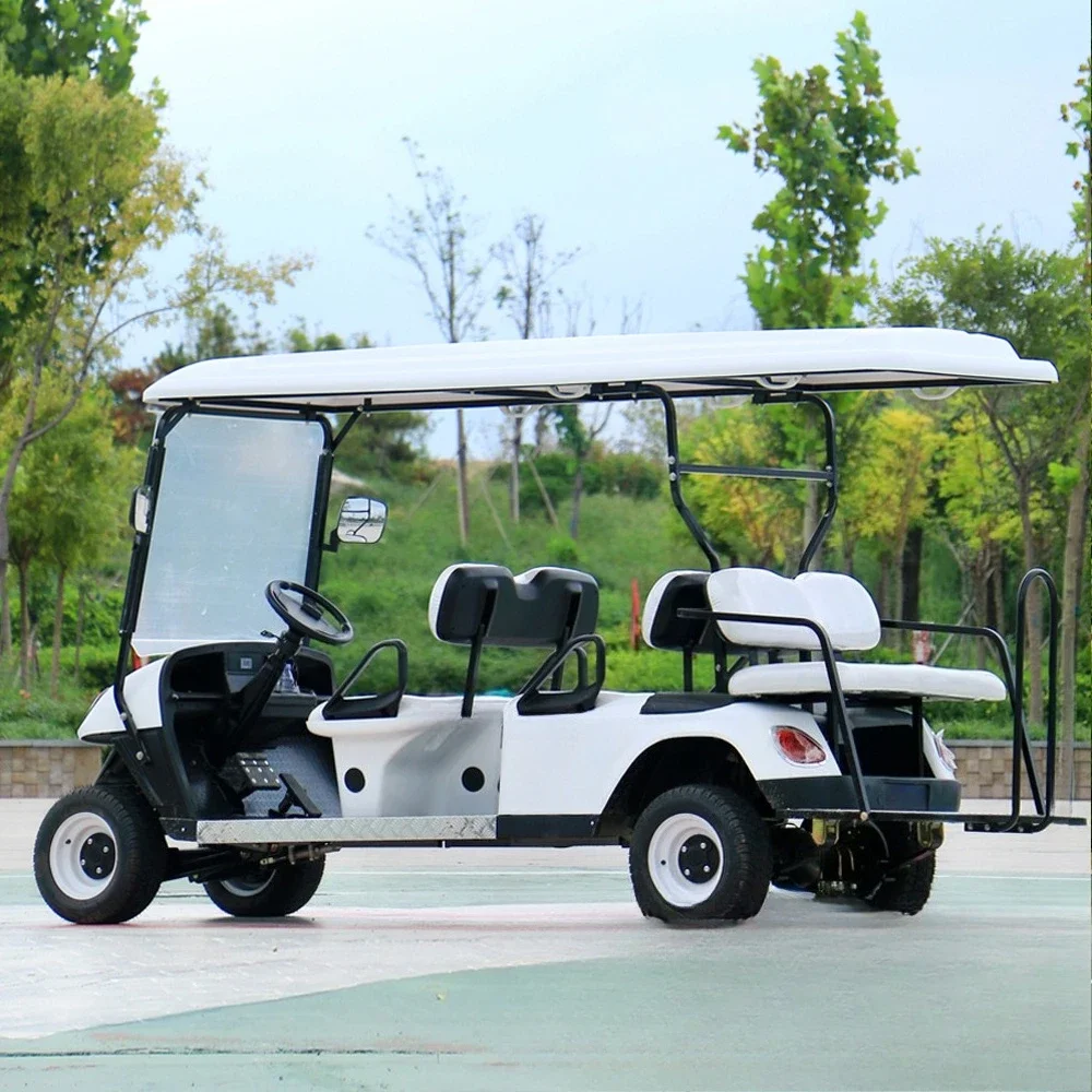 Electric golf cart 2-10 seat scenic sightseeing car, open-top scooter