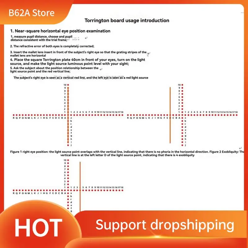 

B62A Блок Torrington Офтальмологический инструмент обнаружения косой переменного/А для экранирования положения штрихового глаза