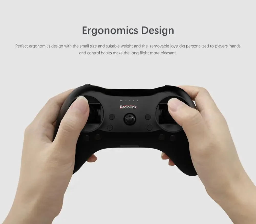 

Radiolink T8S 8CH Mini RC Transmitter and R8FM R8EF Receiver 2.4G Radio Remote Handle Gamepad Controller