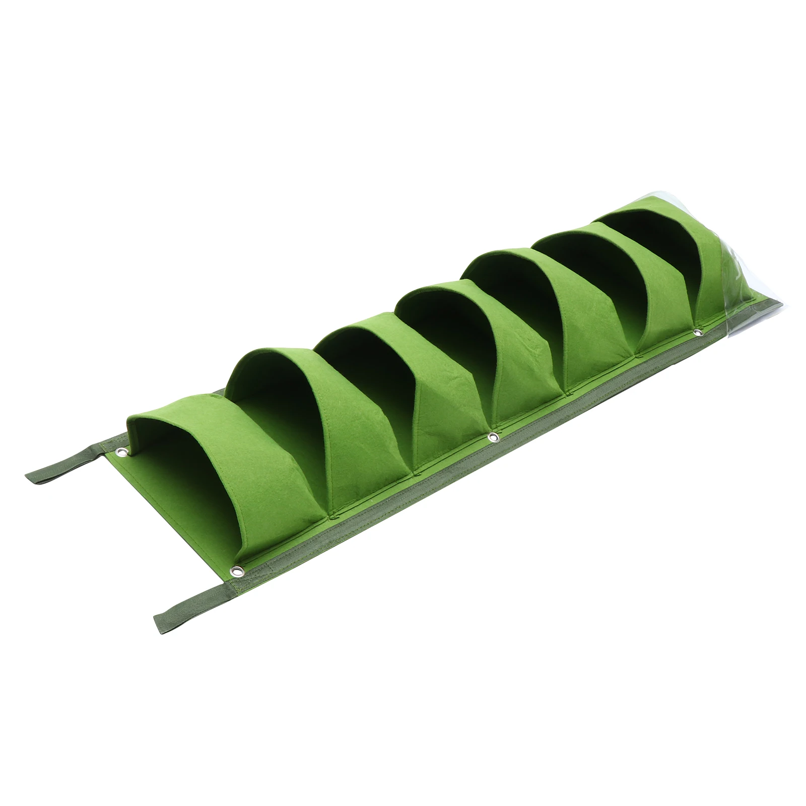 

7 Pockets Waterproof Felt Grow Bag Wall Hanging Multi Pocket Vertical Garden Planter Plants Storage Decor Mount