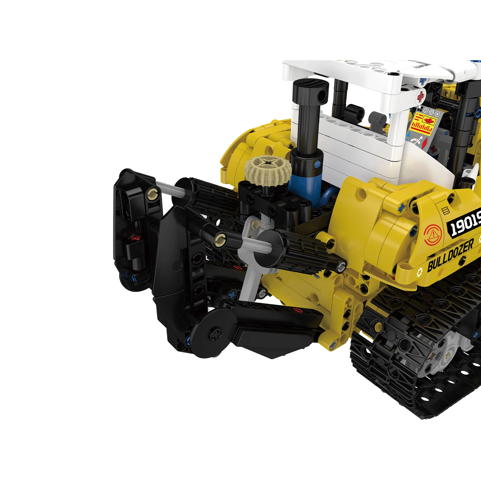 MOULDKING Engineering Vehicle Series Bausteine Kits Bulldozer Gabelstapler Transporter Modell Ornamente Spielzeug Kinder Geschenk 19019