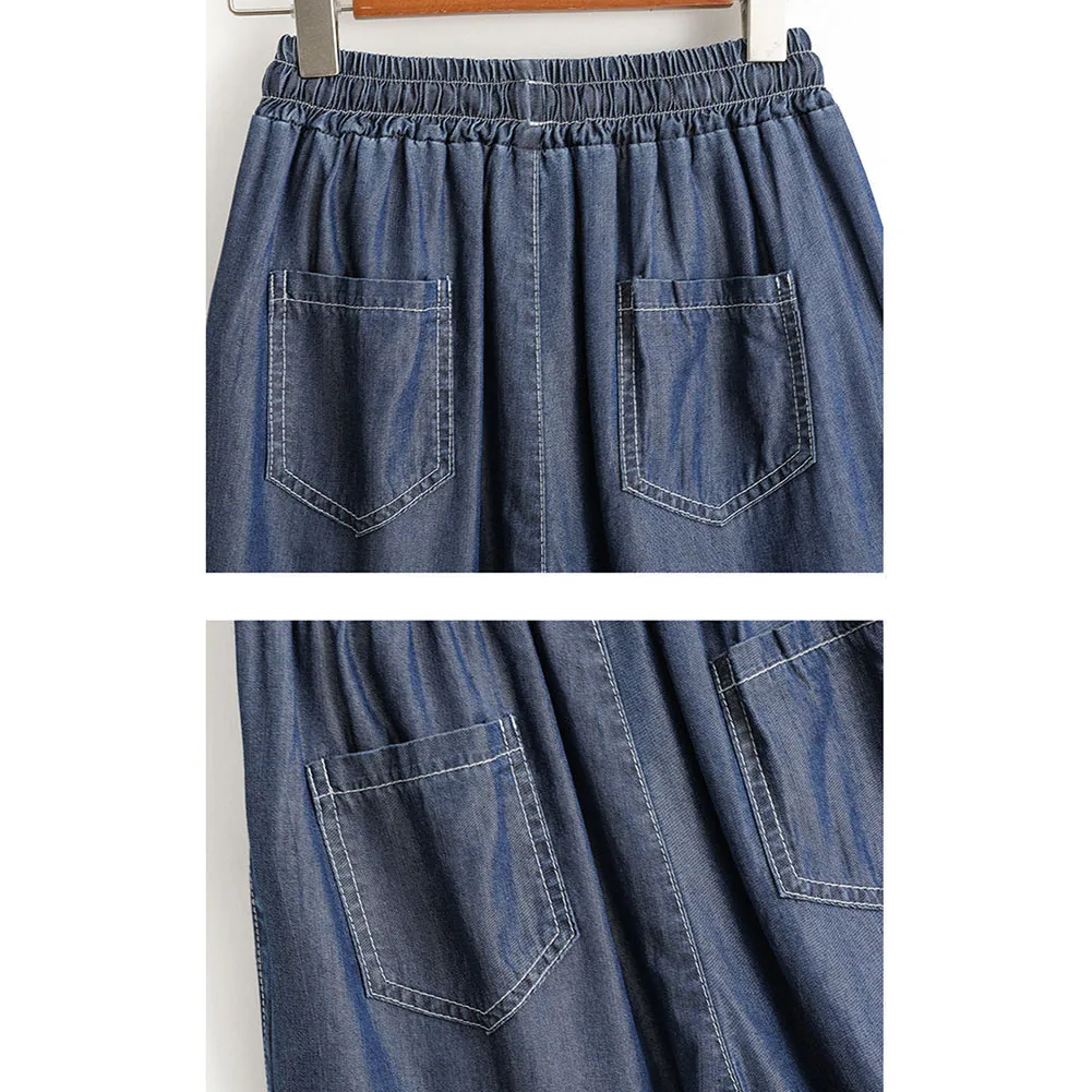 شورت واسع الأرجل من نسيج الحرير الجليدي للنساء بطول خمسة بوصات وخصر مرن وتصميم مريح وجيد التهوية للمنزل والارتداء الكاجوال