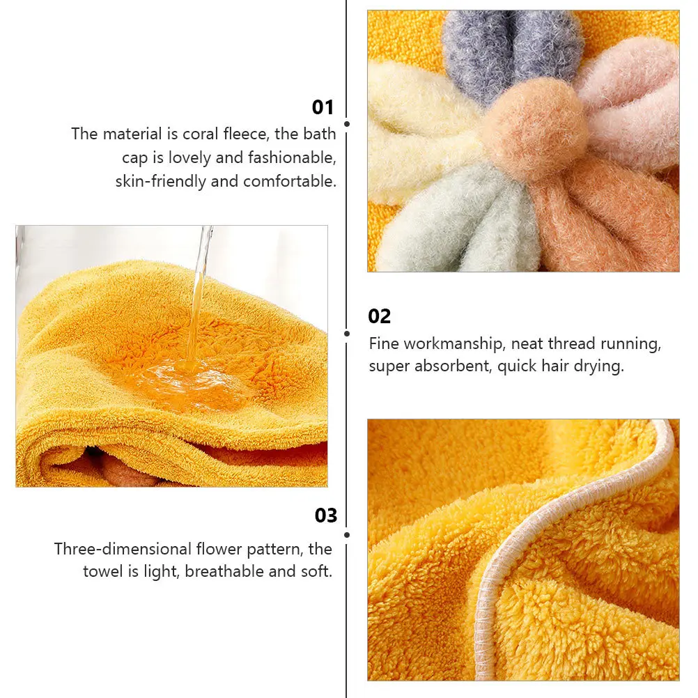 1 قطعة قبعة الشعر التجفيف السريع المرجان الصوف منشفة استحمام لينة ماصة غطاء تجفيف الشعر للمنزل سبا السفر إزالة ماكياج #2