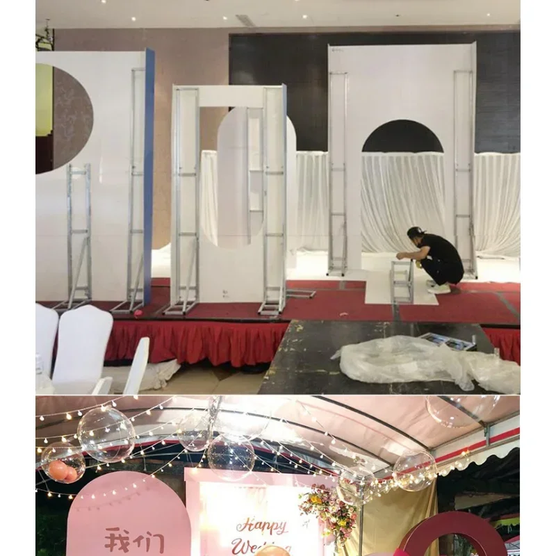 Wedding Arch Frame Support Engagement KT Plate Support Stage Background Layout Telescopic Wedding Props Wedding Aisle Decoration