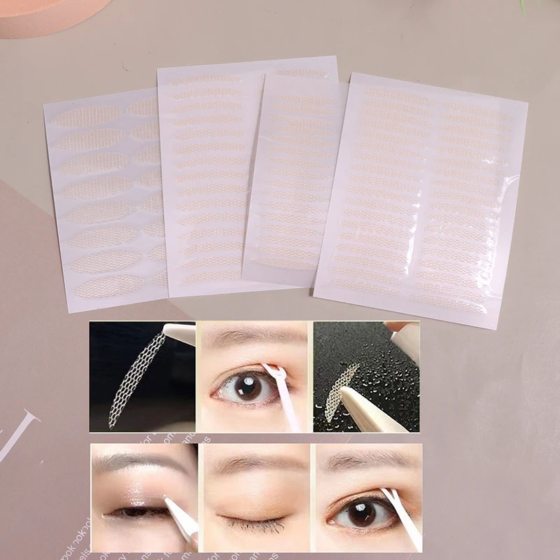 Unsichtbare Augenlid Aufkleber Spitze Augen Lift Streifen Wimpern Band Doppel Augenlid Bänder Klebstoff Aufkleber Auge Bänder Werkzeuge Make-Up Zubehör