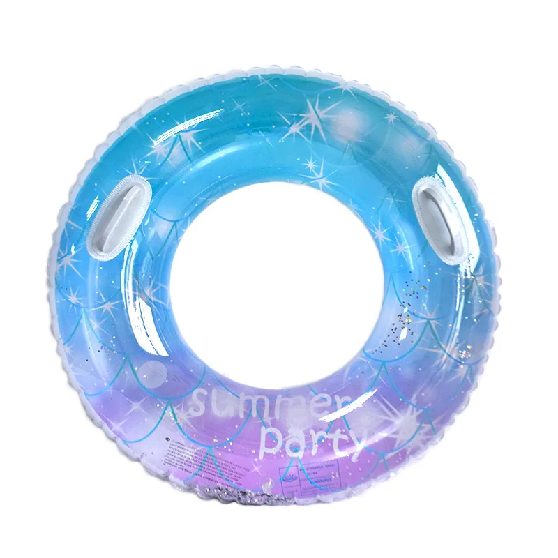 Tubo de anillo de natación inflable para niños, Círculo de natación grueso de PVC para exteriores, piscina, baño, playa, fiesta, juguetes para deportes acuáticos