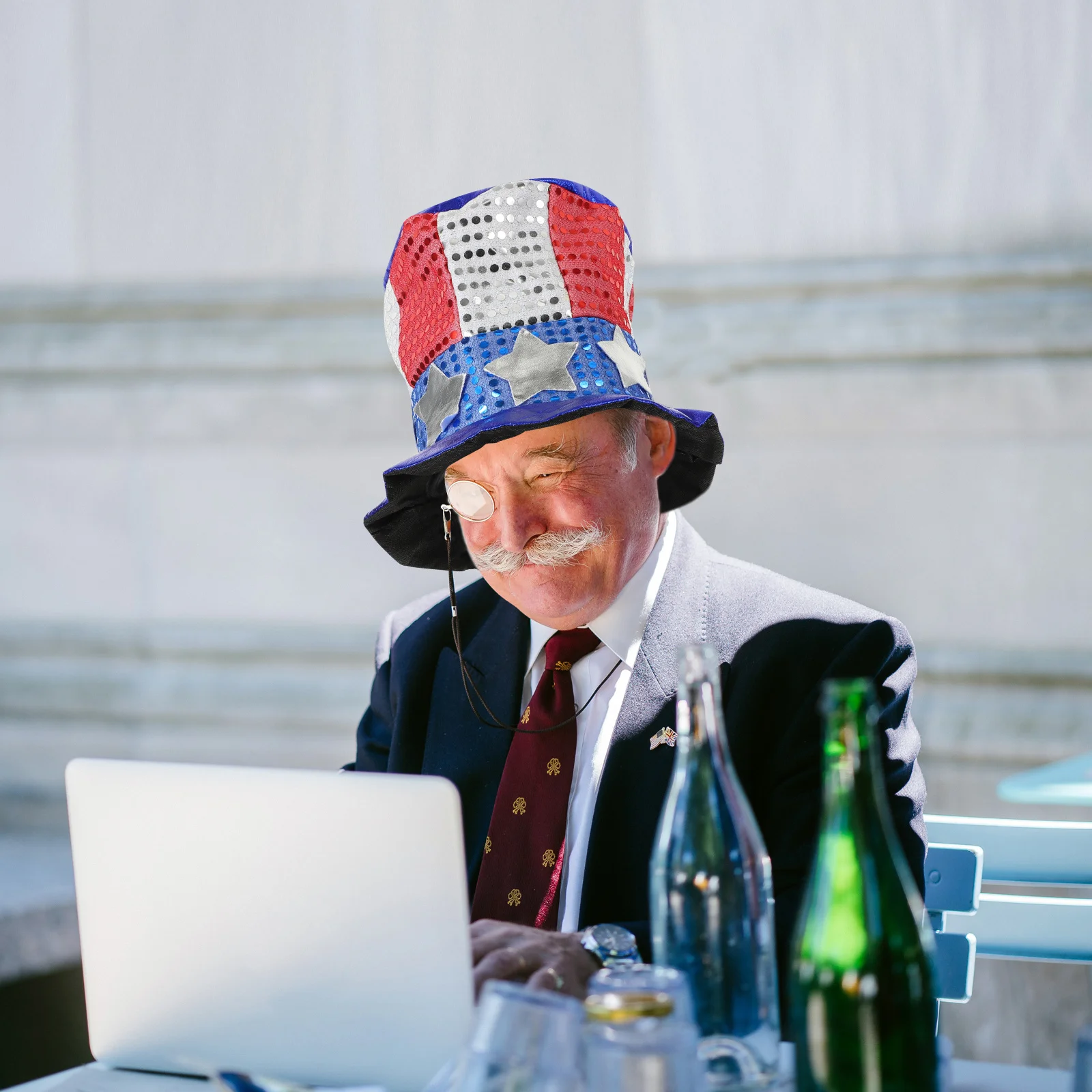 

Usa Flag Hat Independence Day Top-Hat 4Th Of July Party Headwear Patriotic Costume Festival Decor National Day Celebration