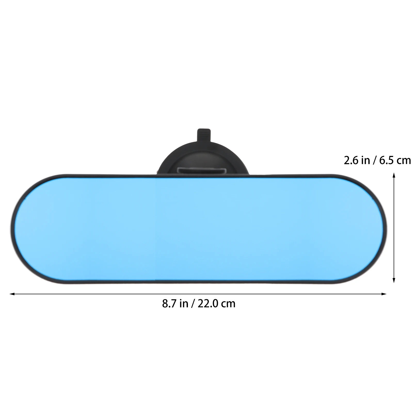 

Car Suction Wide Angle Removable Suction Cup Car Rearview Vehicle Rearview Mirror Engineering Plastics Anti Glare Blue Mirror