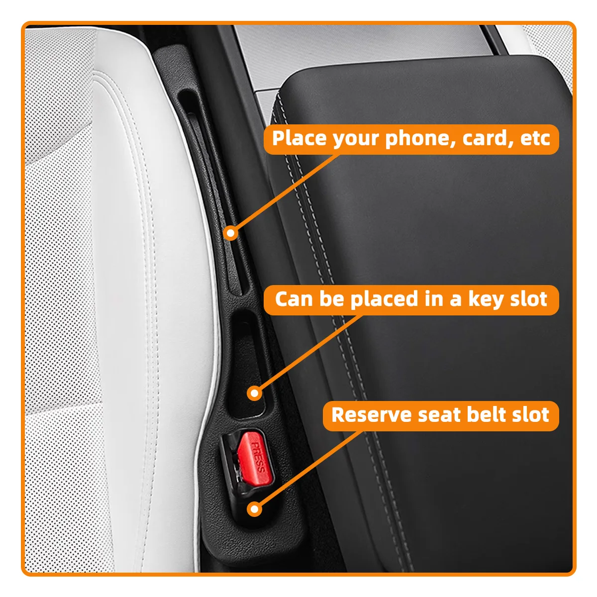  Yitong Universal Car Seat Gap Filler Plug Strip Side Seam Black Leak Proof Organizer Interior Decoration Automotive Parts view 5