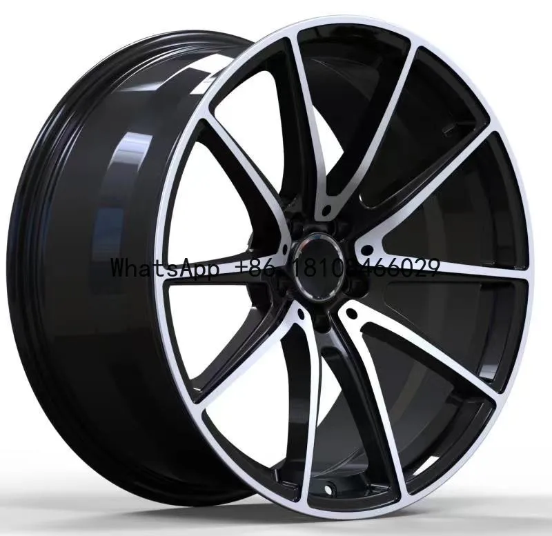 

Customized gloss black with machine face 15 16 17 18 19 20 21 22 23 24 26 inch custom 6061-T6 aluminum monoblock forged wheels