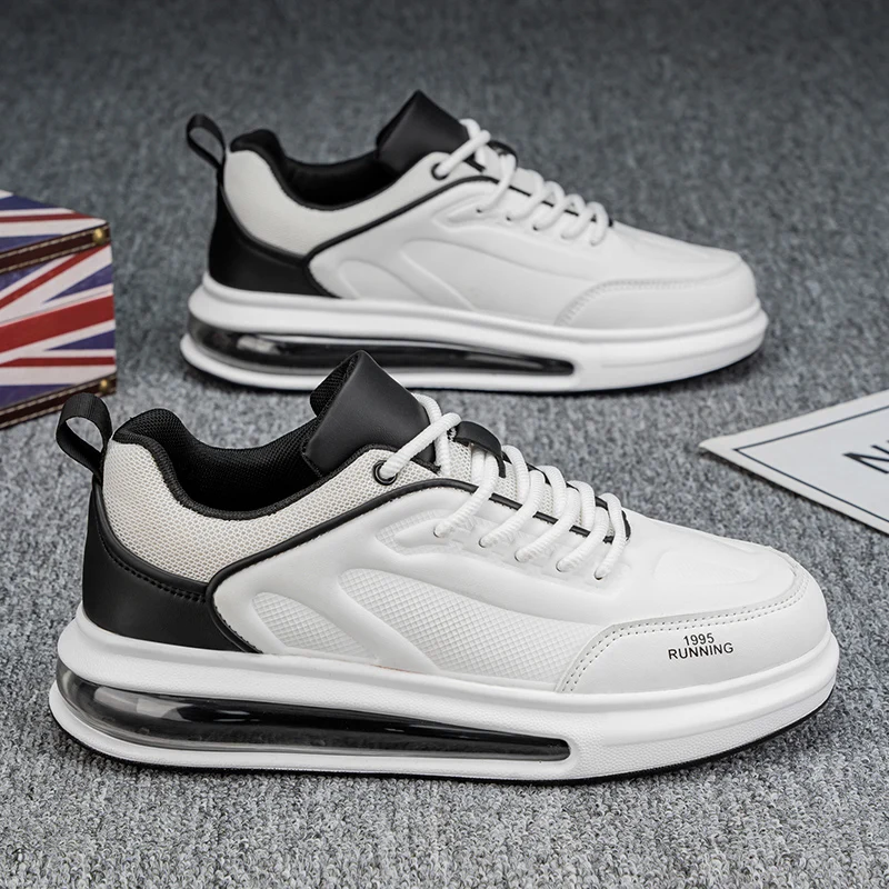 

Men's Shoes 2025 New Summer Mesh Breathable Men's Thick-Soled Casual Sports Air-Cushion Shock-Absorbing Running Trendy Shoes