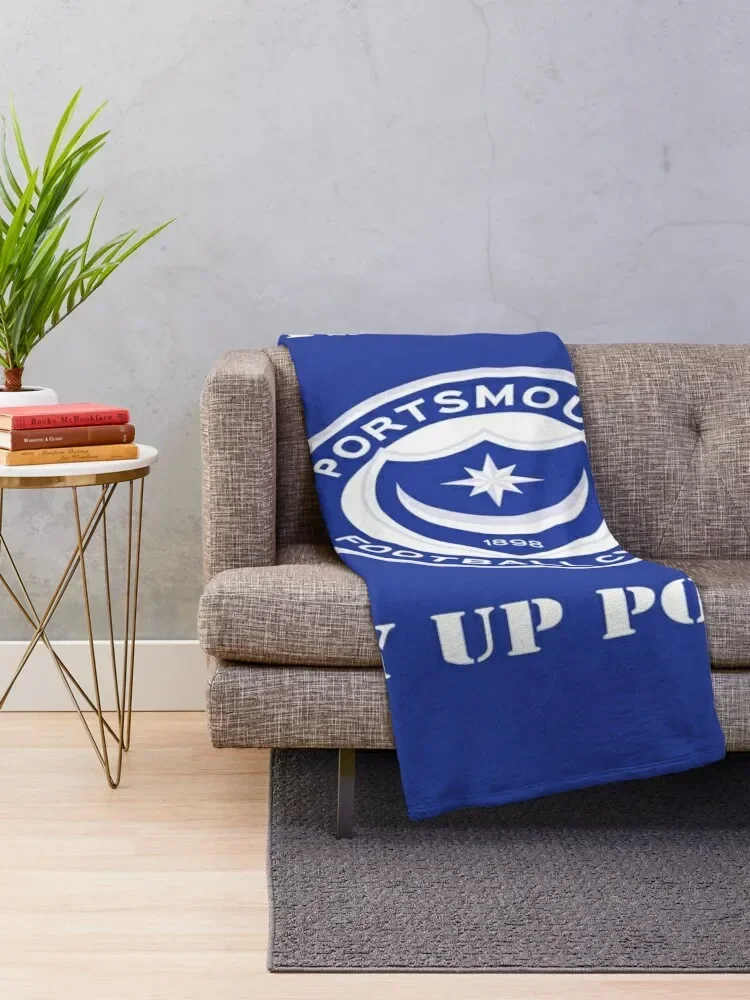 PORTSMOUTH FC Throw Blanket For Decorative Sofa Sofa Blankets