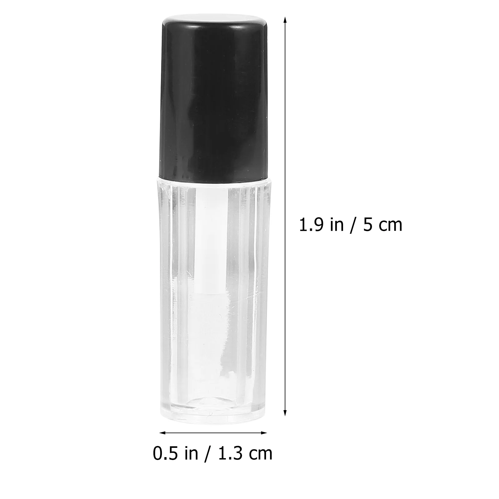 Empty Tube of Lip Gloss Color Containers Tubes Glazes Bottles Refillable Lipstick DIY Black