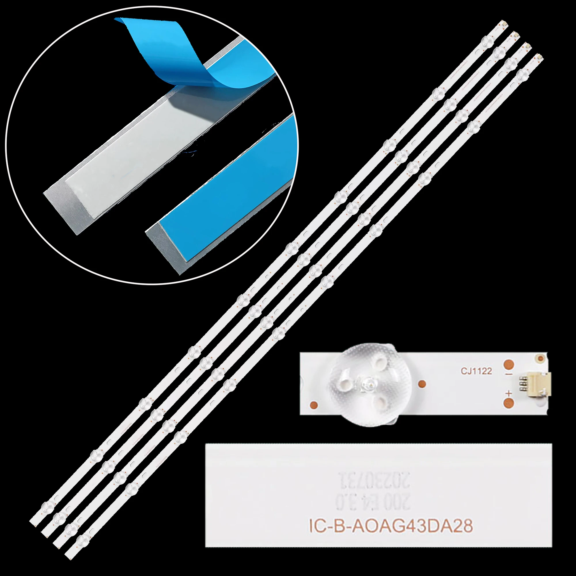 LED BackLight Strip For 43PUS6504/12 43PUS6504/62 43PUS7505/62 GJ-2K18-430-D310-V2 IB-GM3030-GJPHP434K10AUS2-K