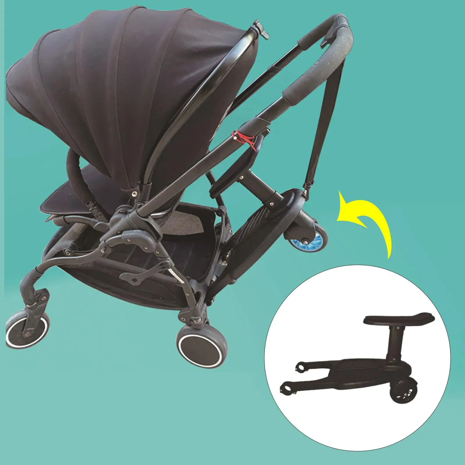 Buggy Second Child Pushchair Standing  Seat Universal Stroller Board