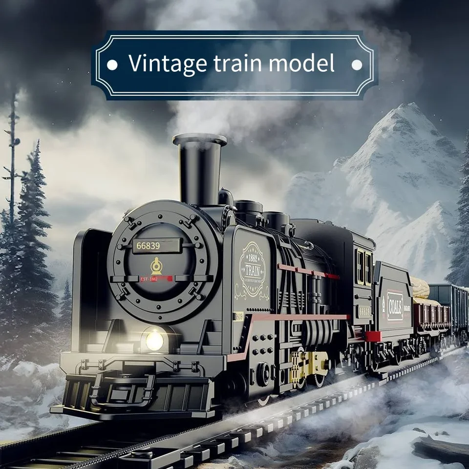 Lot De 4 Mini Trains à Vapeur Rétro – ABS, Sans Piles – 11,2 X 22,2 Cm, 85 G – Jouet éducatif Et Déco – Pour Enfants Dès 3 Ans