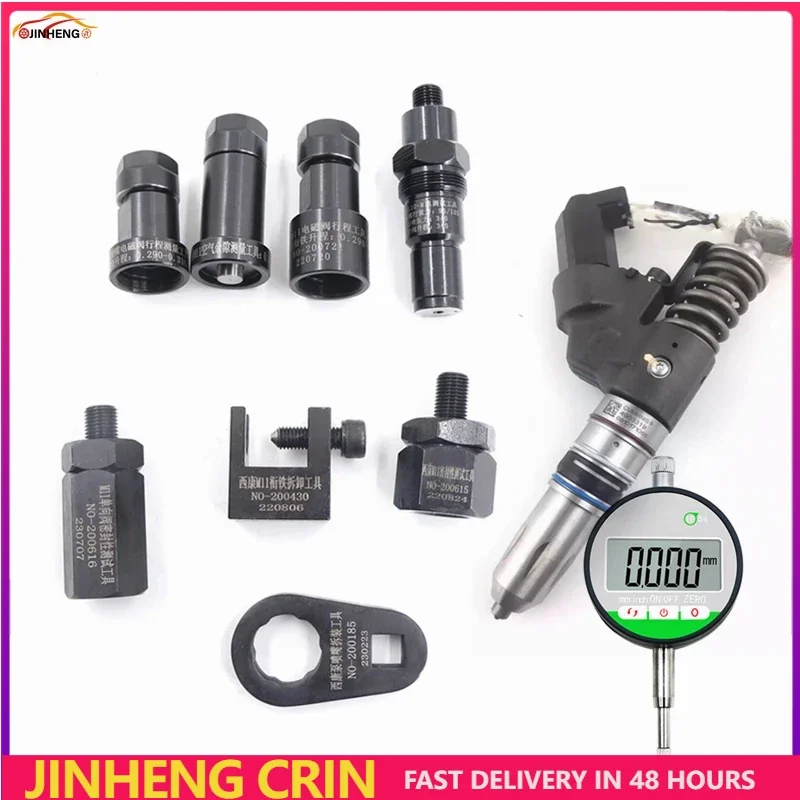 EUI M11 Injector Solenoid Valve Stroke Travel Measuring Armature Removal Repair Tools for Cummins Video Guide