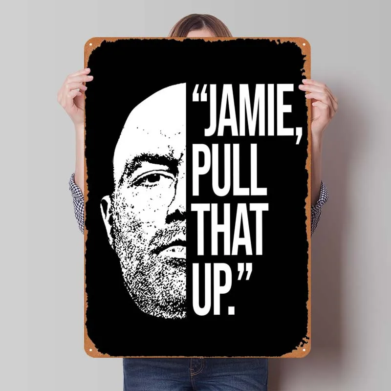 Joe Rogan Quote Sign Boxing Poster Home Decoration Accessories Retro Metal Tin Sign for Bedroom Garage Man Cave Wall Decoration