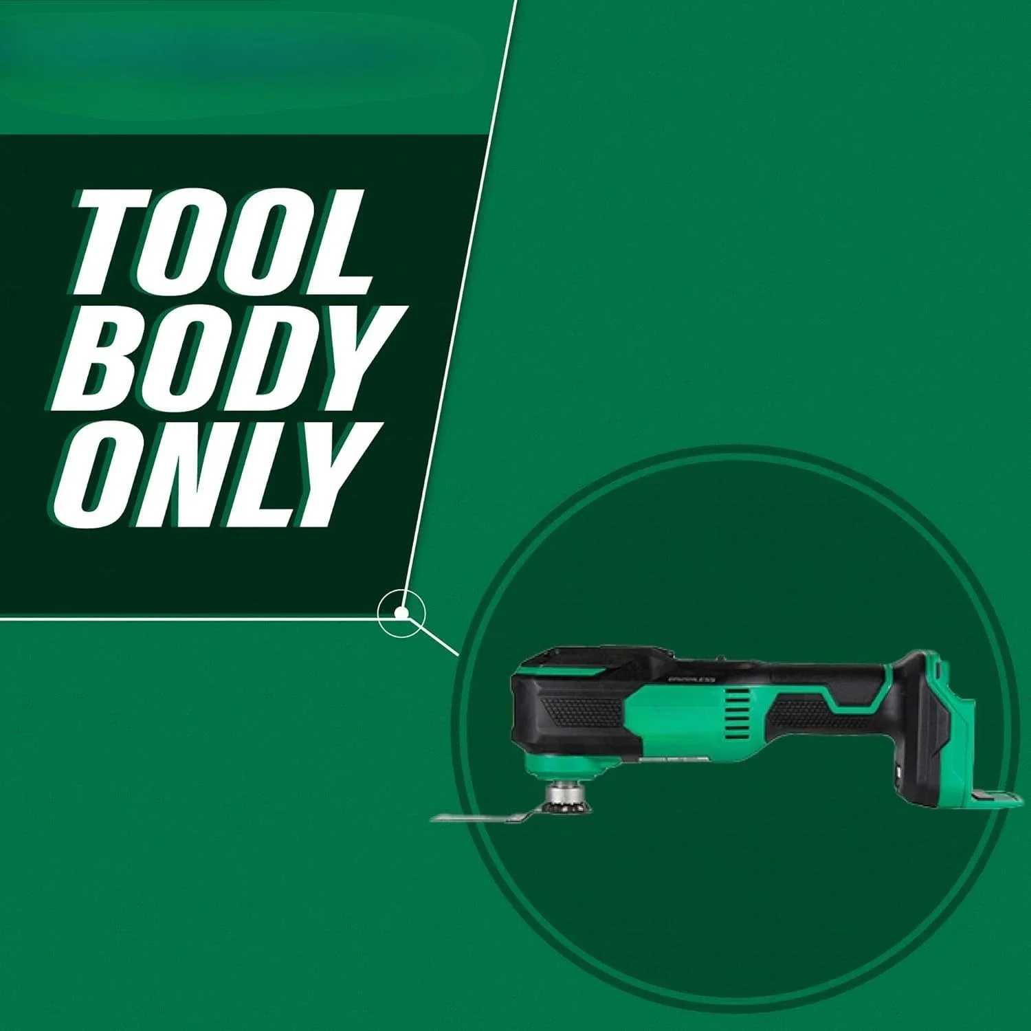 18V Cordless Oscillating Multi-Tool, Low Vibration Design, Universal Tool Design, 6 Speed Settings, User Vibration Protection