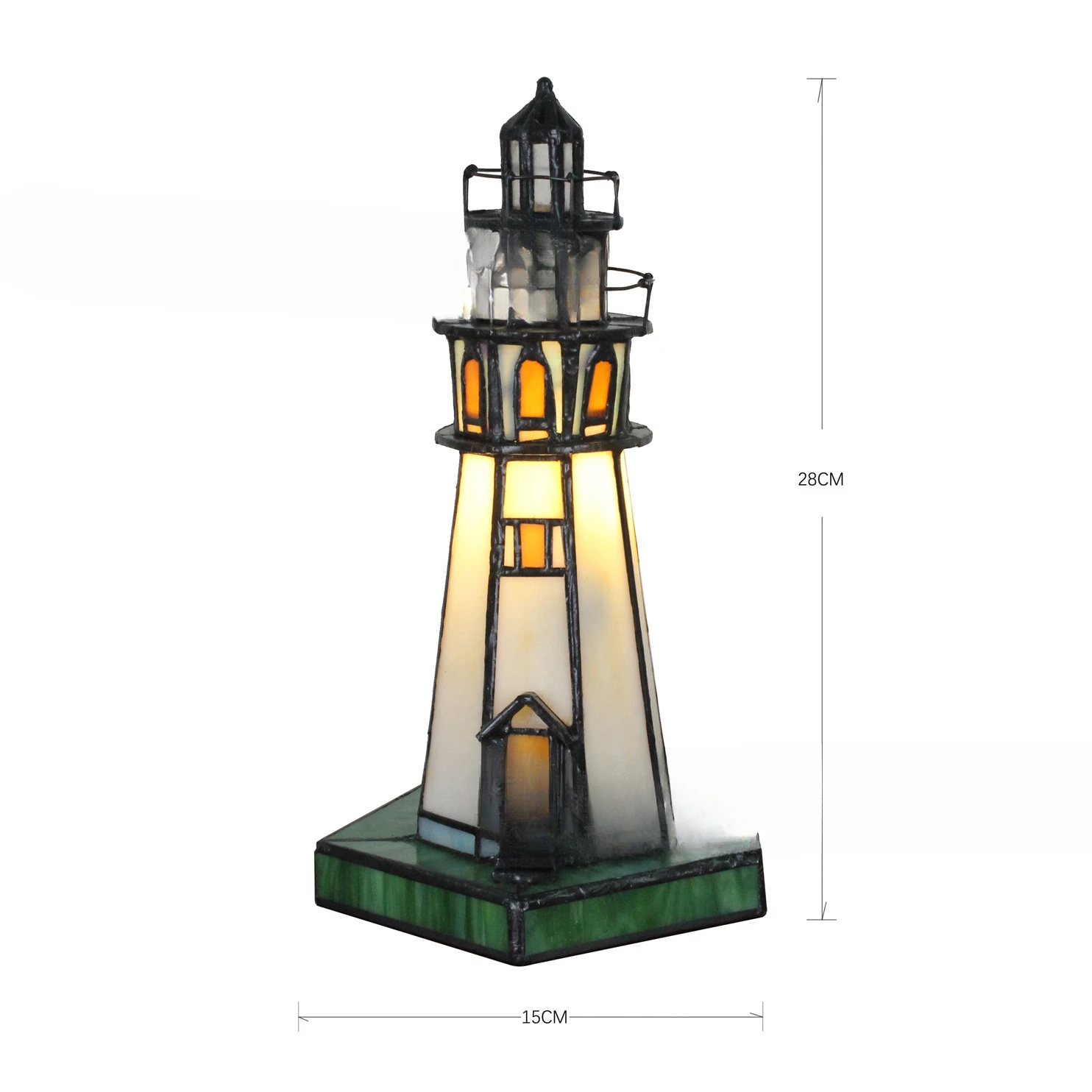 Tower lamp Tiffany table Children's study Small night light Atmosphere light