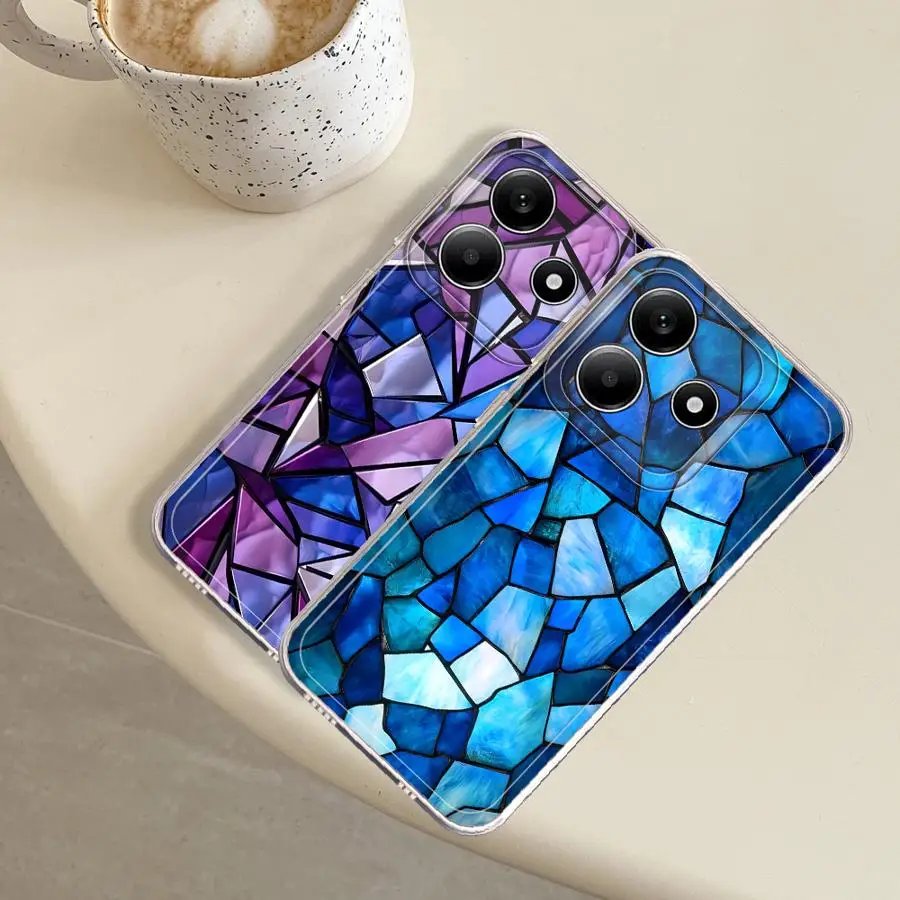 Case for Xiaomi Redmi Note 15 A4 A7 13C Note 13 14 Pro Plus 12 9 10 12S 10S 11 11S 14C Soft Phone Cover Window Flower Pattern view 2
