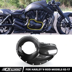 Fit For Harley V-Rod VROD VRSC Night Rod Special VRSCDX VRSCAW VRSCA VRSCB 2002-2017 Carbon Fiber Engine Clutch Guard Cover