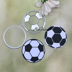 Troqueles de corte de Metal para decoración de fútbol, plantillas para bricolaje, álbum de recortes, grabado decorativo, plantilla troqueladora artesanal