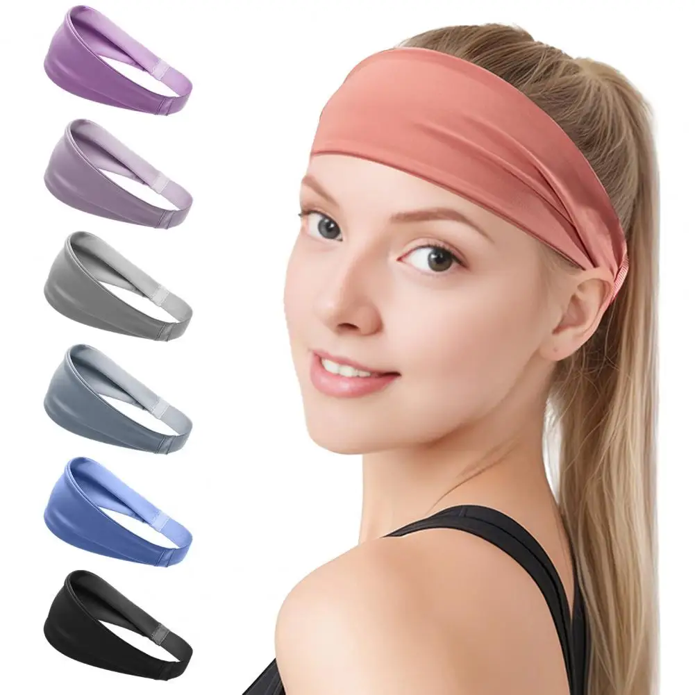 

Sports Headband Moisture Wicking Quick Dry Anti-Slip Sweatband For Men Women Yoga Running Gym