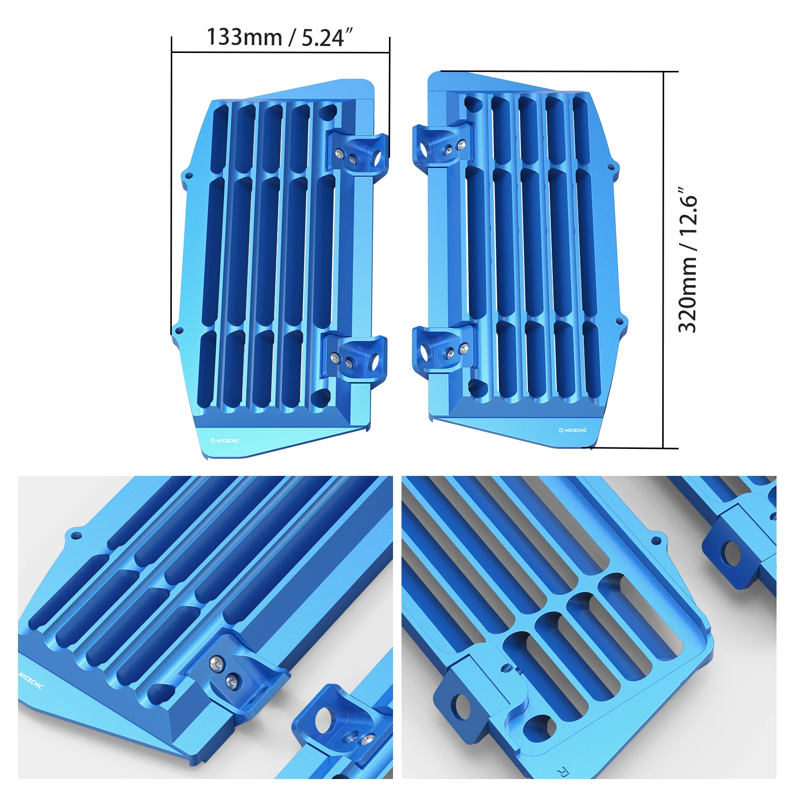 For Husqvarna TE 300 TE 250 FE 250 FE 350 FE 450 501 2017-2023 Grill Radiator Guards TX 300 TC 125 FC 250 2017-2022 For KTM EXC - Image 2
