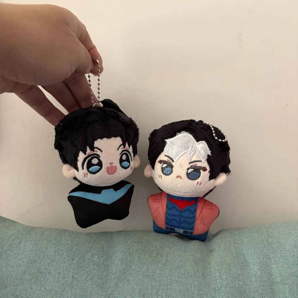 

Super Cute 10cm Cartoon Anime Dick Character Grayson Funny Todd Plush Toys Backpacks Keychain Bag Pendant Decor Plushie Doll