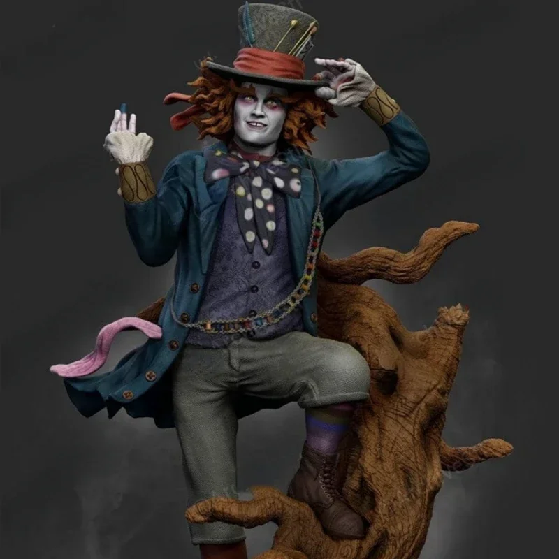 Figura de resina Diy con capucha para hombre, escala 1/24, 75mm de altura Vertical, Kit de modelo de ensamblaje, Dioramas sin montar y estatuillas sin pintar, juguete