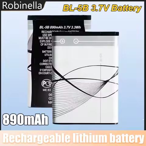 BL 5B 890mAh Battery 5300 5320 N83 6120c 7360 3230 5070 3220 Li Batteries Rechargeable for Mobile Phones Nokia Plug-in Speaker