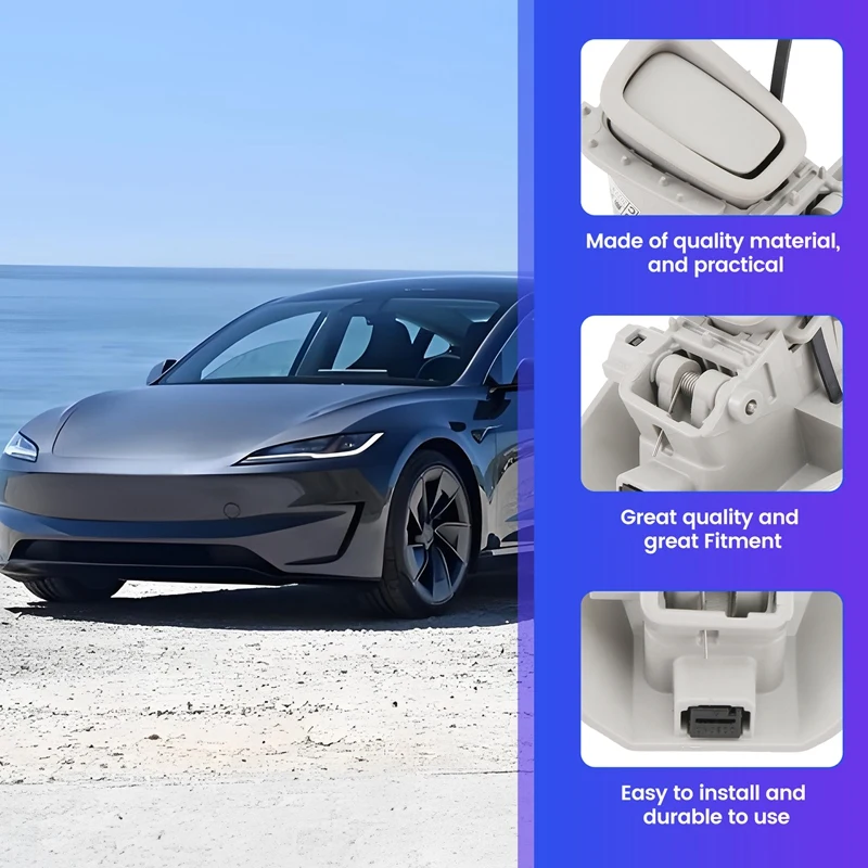 1 قطعة سائق السيارة الجانب الخلفي الداخلية سقف خطاف تعليق المعاطف الجمعية ل تسلا نموذج 3 2017-2023 #3