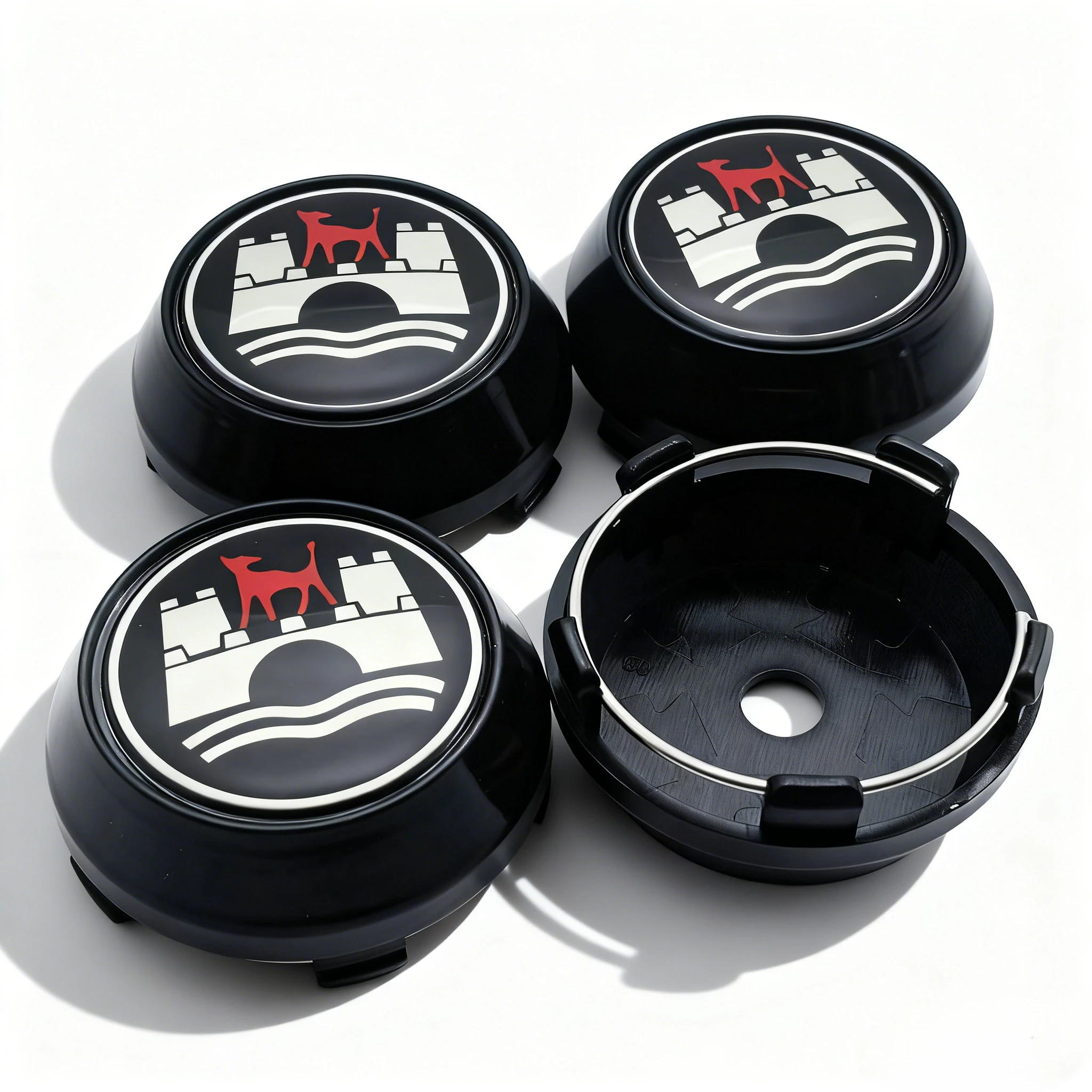 4 قطعة شعار وولفسبورغ شعار سيارة عجلة مركز قبعات 60 مللي متر 56 مللي متر عجلات محور عالية غطاء الذئب شارة حافة Hubcaps غطاء استبدال الملحقات #6